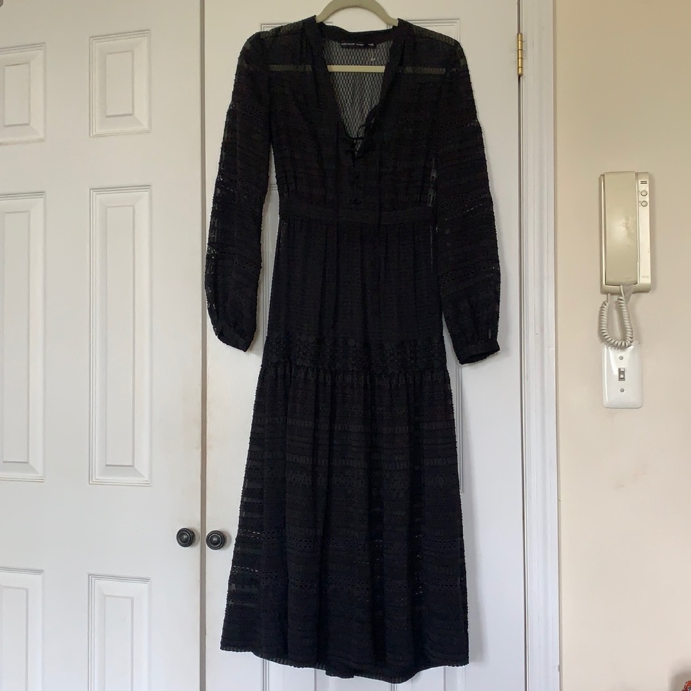 Karen Millen Black summer/fall maxi dress.